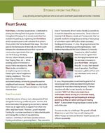 Fruit Share - Stories From the Field